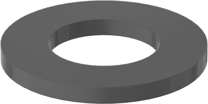 Fiberglas Pul, 5/8" Vida Boyutu için, 0.640" ID, 1.193" OD