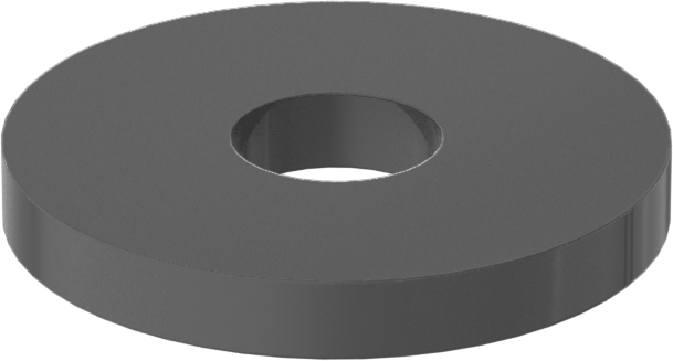 Fiberglas Pul, 8 numaralı vida boyutu için, 0.178" ID, 0.562" OD