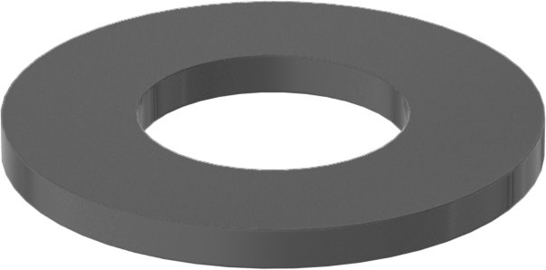 Fiberglas Pul, 1/4" Vida Boyutu için, 0.250" ID, 0.500" OD