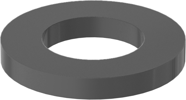 Fiberglas Pul, 5/16" Vida Boyutu için, 0.312" ID, 0.562" OD