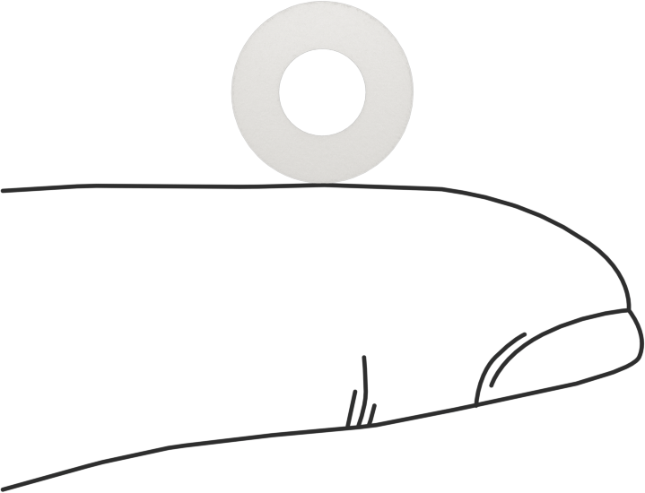 Fiberglas Pul, M5 Vida Boyutu için, 5.3 mm ID, 11.0 mm OD