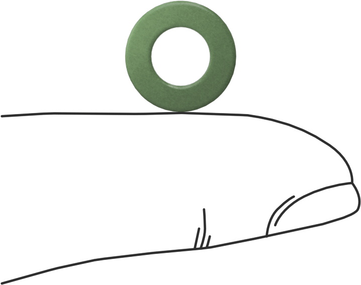 Fiberglas Pul, M6 Vida Boyutu için, 6.4 mm ID, 12.0 mm OD