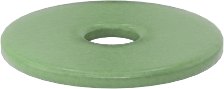 Fiberglas Pul, 0 Numaralı Vida Boyutu için, 0.062" ID, 0.250" OD