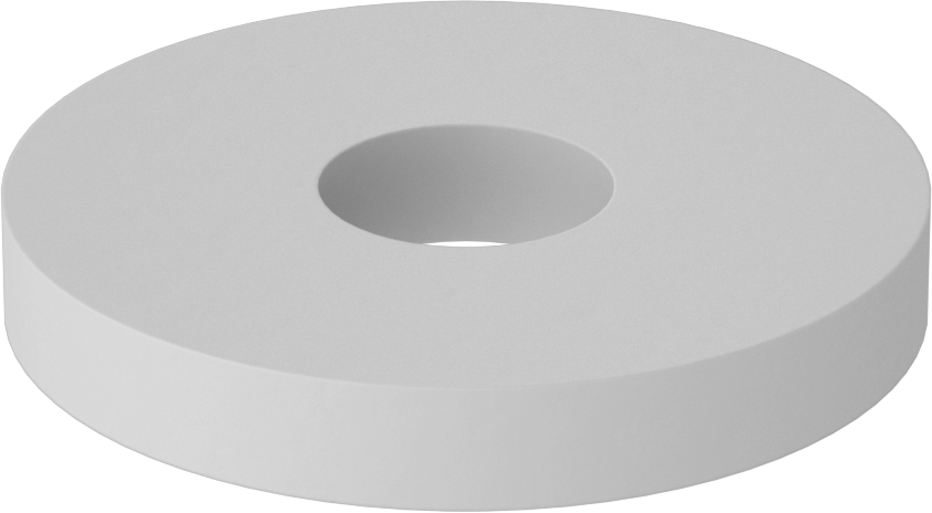 Fiberglas Pul, 5 numaralı vida boyutu için, 0.140" ID, 0.438" OD