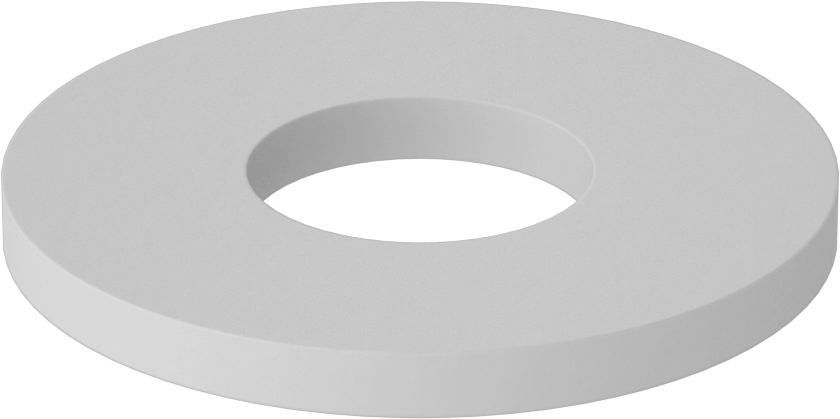 Fiberglas Pul, 6 numaralı vida boyutu için, 0.156" ID, 0.375" OD