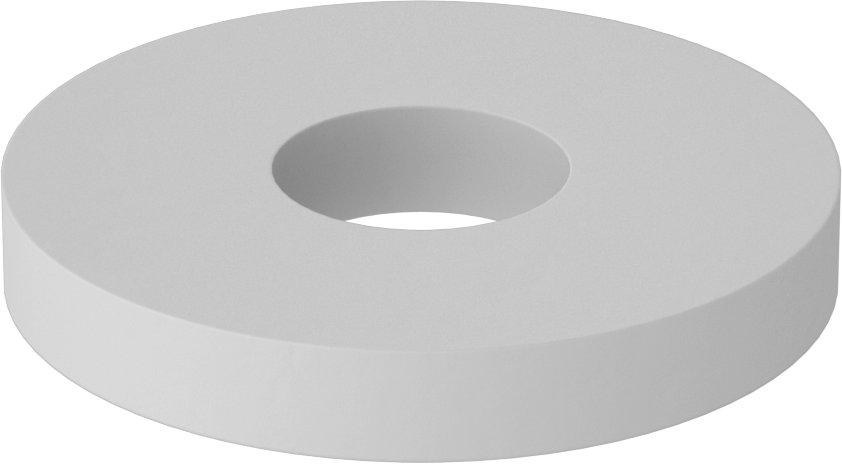 Fiberglas Pul, 6 numaralı vida boyutu için, 0.156" ID, 0.438" OD