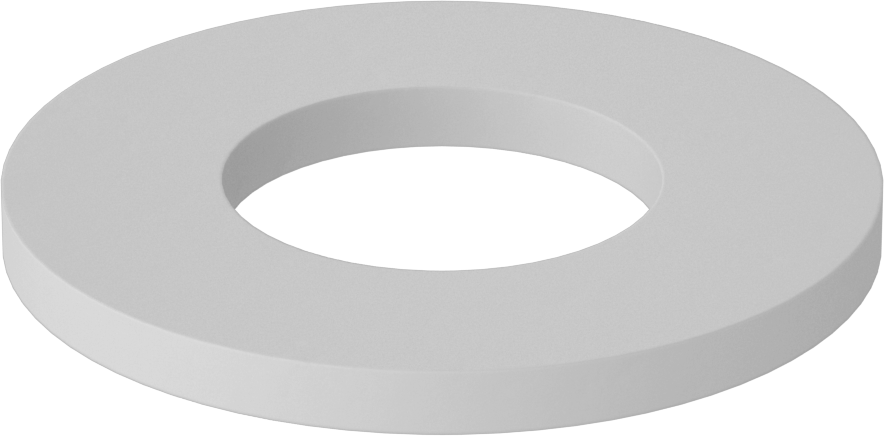 Fiberglas Pul, 3/8" Vida Boyutu için, 0.406" ID, 0.812" OD