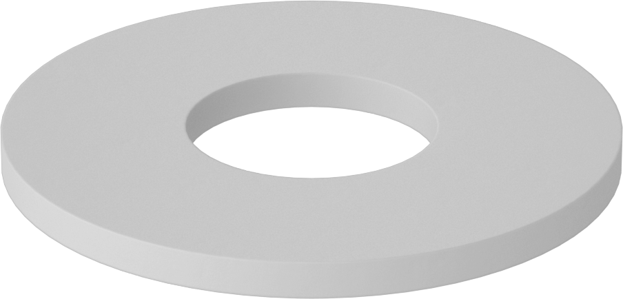Fiberglas Pul, 3/8" Vida Boyutu için, 0.406" ID, 1.000" OD