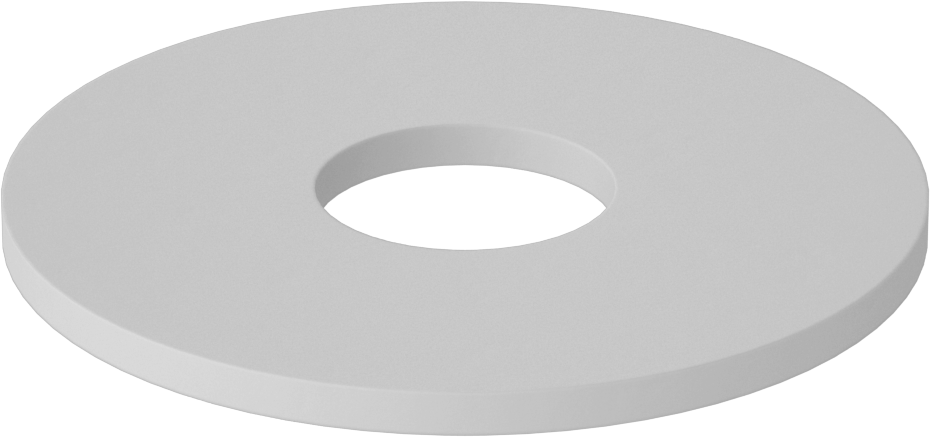 Fiberglas Pul, 3/8" Vida Boyutu için, 0.406" ID, 1.250" OD