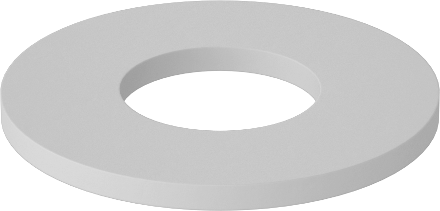 Fiberglas Pul, 7/16" Vida Boyutu için, 0.458" ID, 1.000" OD