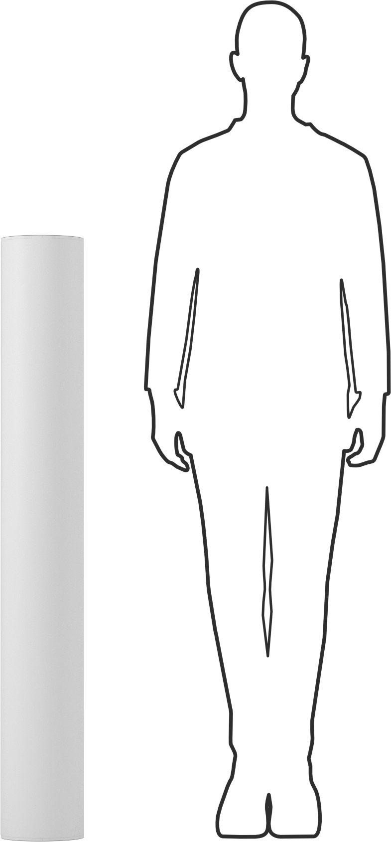 Hafif Melamin Köpük Boru Yalıtımı, 1" Duvar Kalınlığı, 4-1/2" ID, 4 Fit Uzunluk