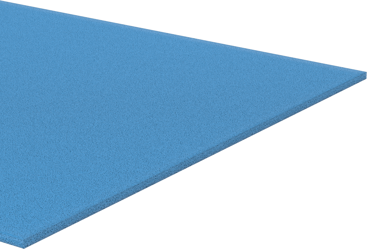 Esnek Kauçuk Köpük Boru Yalıtım Levhası, Düz Arka Yüzeyli Neopren, 1/2“ Kalınlık x 36” Genişlik x 48" Uzunluk