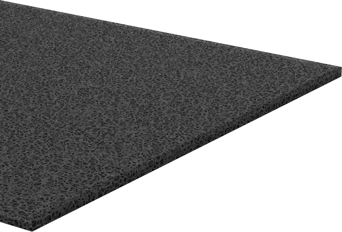 Esnek Kauçuk Köpük Boru Yalıtım Levhası, Düz Arka Yüzlü Buna-N/PVC, 3/4“ Kalın x 36” Genişlik x 4 Fit Uzunluk