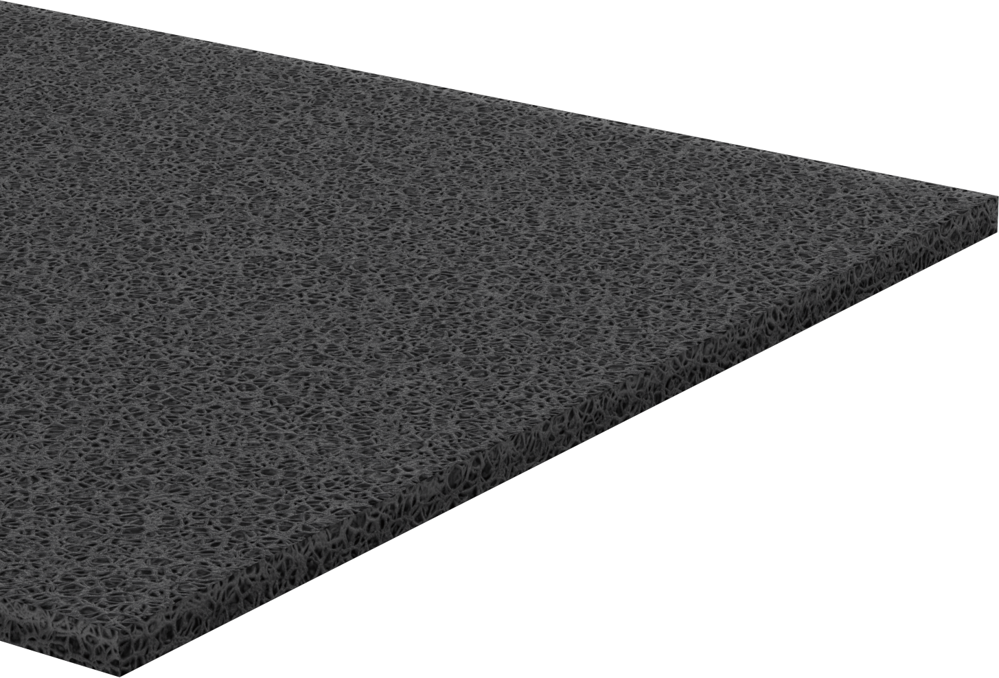 Esnek Kauçuk Köpük Boru Yalıtım Levhası, Düz Arka Yüzlü Buna-N/PVC, 1“ Kalınlık x 36” Genişlik x 4 Fit Uzunluk