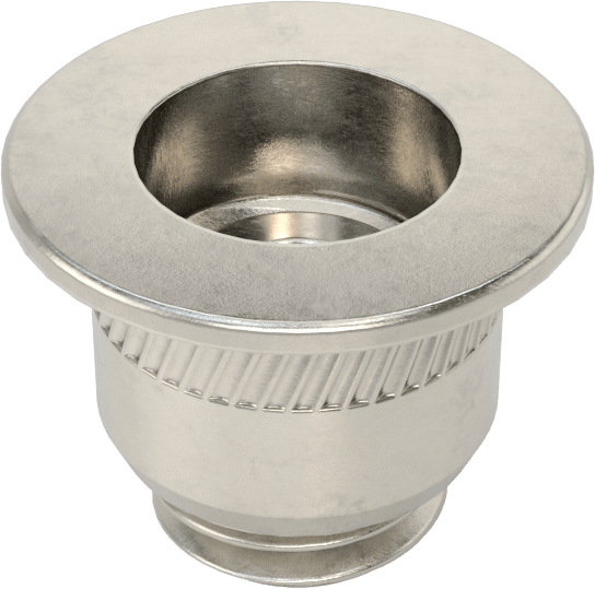 Sandviç Paneller için Perçin Somunu, 9,5 mm ila 13 mm Delik Derinliği için, M4 x 0,7 mm Ek Parça Boyutu