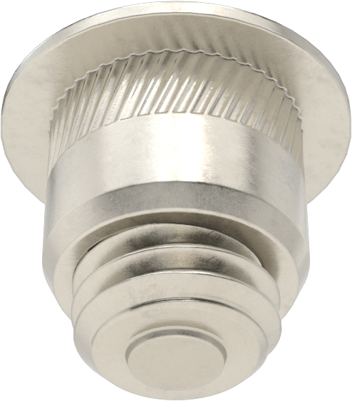 Sandviç Paneller için Perçin Somunu, 9,5 mm ila 13 mm Delik Derinliği için, M4 x 0,7 mm Ek Parça Boyutu