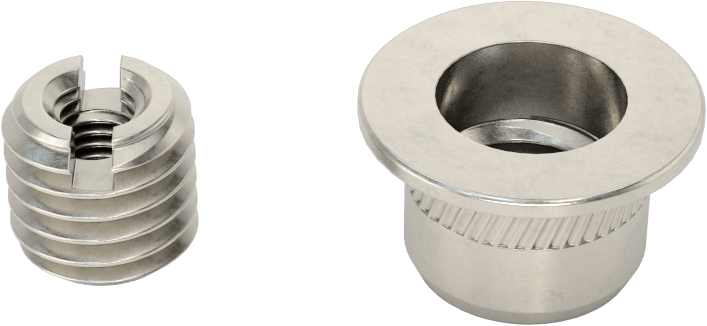 Sandviç Paneller için Perçin Somunu, 9,5 mm ila 13 mm Delik Derinliği için, M5 x 0,8 mm Ek Parça Boyutu