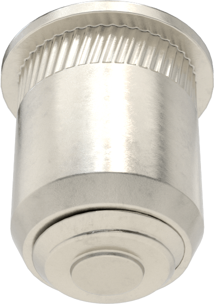 Sandviç Paneller için Perçin Somunu, 17,5 mm ila 20 mm Delik Derinliği için, M8 x 1,25 mm Ek Parça Boyutu