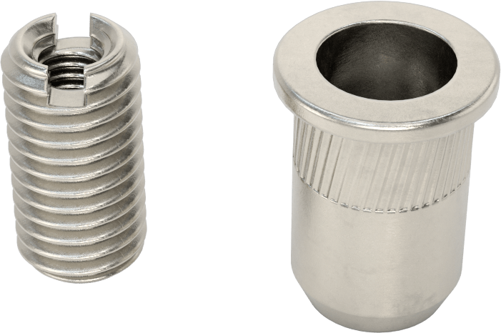 Sandviç Paneller için Perçin Somunu, 20 mm ila 28 mm Delik Derinliği için, M6 x 1 mm Ek Parça Boyutu