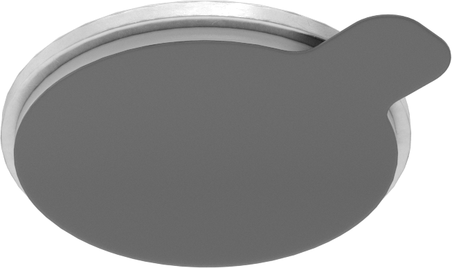 Çinko Kaplamalı Çelik Yapışkan Sırtlı Somunlar, 1/4"-20 Diş Boyutu, 29/32" Taban Çapı