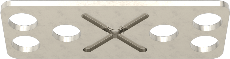 316 Paslanmaz Çelik Dar Tabanlı Yapıştırıcıya Hazır Somunlar, 4-40 Diş Boyutu, 1-1/2“ Uzunluk x 19/32” Genişlik Taban