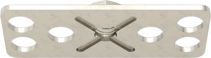 316 Paslanmaz Çelik Dar Tabanlı Yapıştırıcıya Hazır Somunlar, 8-32 Diş Boyutu, 1-1/2“ Uzunluk x 19/32” Genişlik Taban