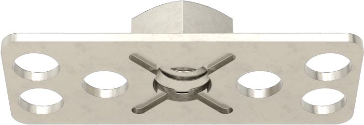 316 Paslanmaz Çelik Dar Tabanlı Yapıştırıcıya Hazır Somunlar, 1/4"-20 Diş Boyutu, 1-1/2“ Uzunluk x 19/32” Genişlik Taban