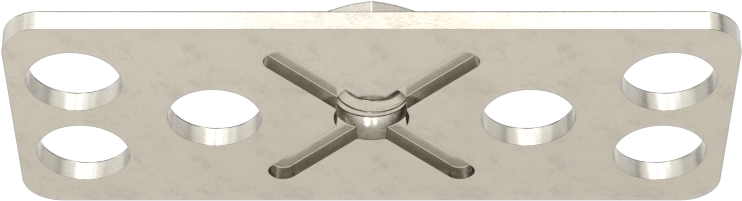 316 Paslanmaz Çelik Dar Tabanlı Yapıştırıcıya Hazır Somunlar, M4 x 0,7 mm Diş Boyutu, 38 mm Uzunluk x 15 mm Genişlik Taban