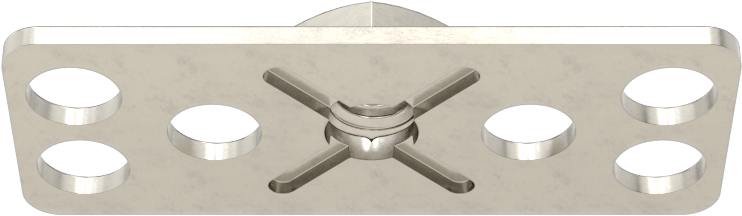 316 Paslanmaz Çelik Dar Tabanlı Yapıştırıcıya Hazır Somunlar, M5 x 0,8 mm Diş Boyutu, 38 mm Uzunluk x 15 mm Genişlik Taban
