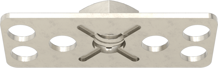 316 Paslanmaz Çelik Dar Tabanlı Yapıştırıcıya Hazır Somunlar, M6 x 1 mm Diş Boyutu, 38 mm Uzunluk x 15 mm Genişlik Taban