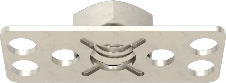 316 Paslanmaz Çelik Dar Tabanlı Yapıştırıcıya Hazır Somunlar, M8 x 1,25 mm Diş Boyutu, 38 mm Uzunluk x 15 mm Genişlik Taban