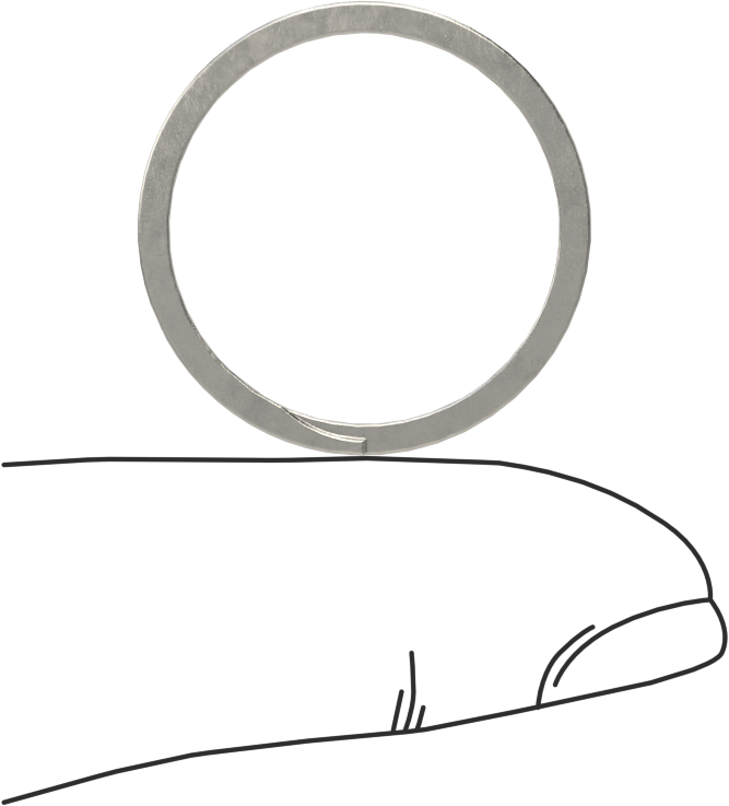 Spiral Dış Tutma Halkası, 7/8" Dış Çap için, 18-8 Paslanmaz Çelik