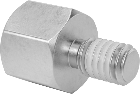 Diş Kilitlemeli Erkek-Dişi Dişli Altıgen Ara Parça, 18-8 Paslanmaz Çelik, 6 mm Altıgen Boyut, 5 mm Uzunluk, M3 x 0,5 mm Diş Boyutu