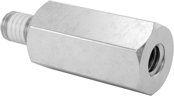 Diş Kilitlemeli Erkek-Dişi Dişli Altıgen Ara Parça, 18-8 Paslanmaz Çelik, 6 mm Altıgen Boyut, 12 mm Uzunluk, M3 x 0,5 mm Diş Boyutu
