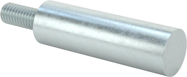 Erkek Dişli Manyetik Yuvarlak Ayırıcı, Alnico Mıknatıslı Çinko Kaplı Çelik, 6 mm OD