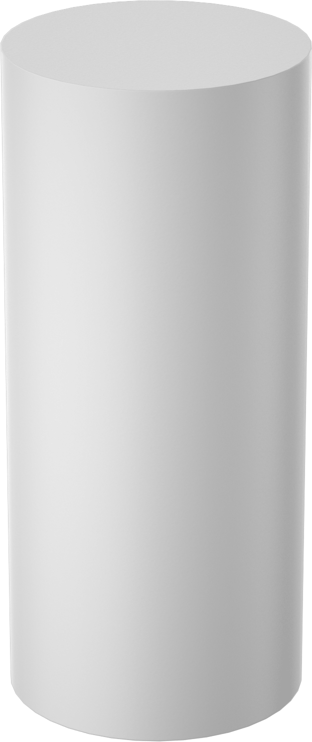 Kaygan UHMW Polietilen Disk, 4" Çap, 9 inç Uzunluk