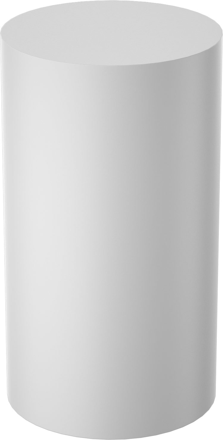 Kaygan UHMW Polietilen Disk, 5" Çap, 9 inç Uzunluk