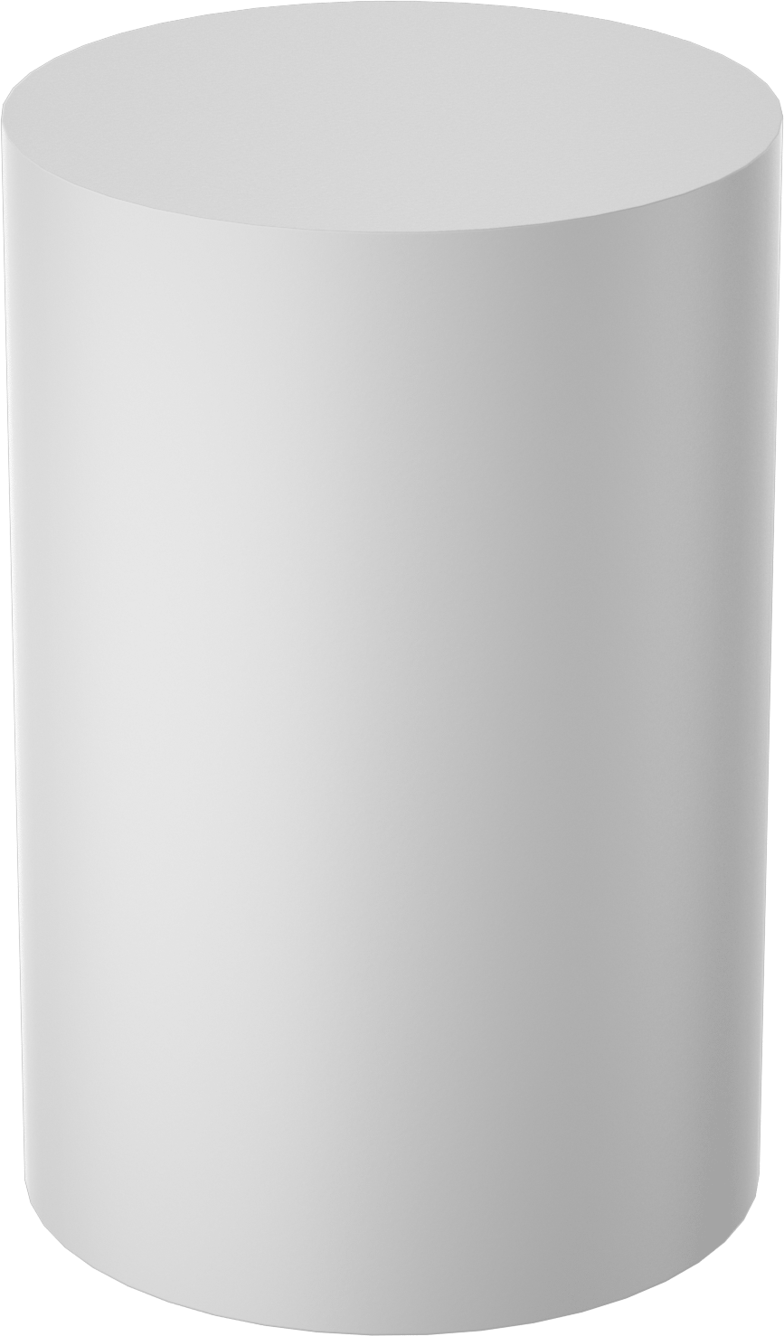 Kaygan UHMW Polietilen Disk, 6" Çap, 9 inç Uzunluk