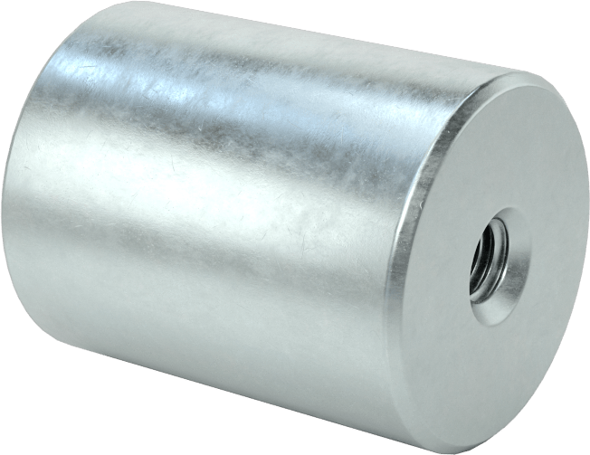 Dişli Manyetik Yuvarlak Ayırıcı, Alnico Mıknatıslı Çinko Kaplı Çelik, 16 mm OD