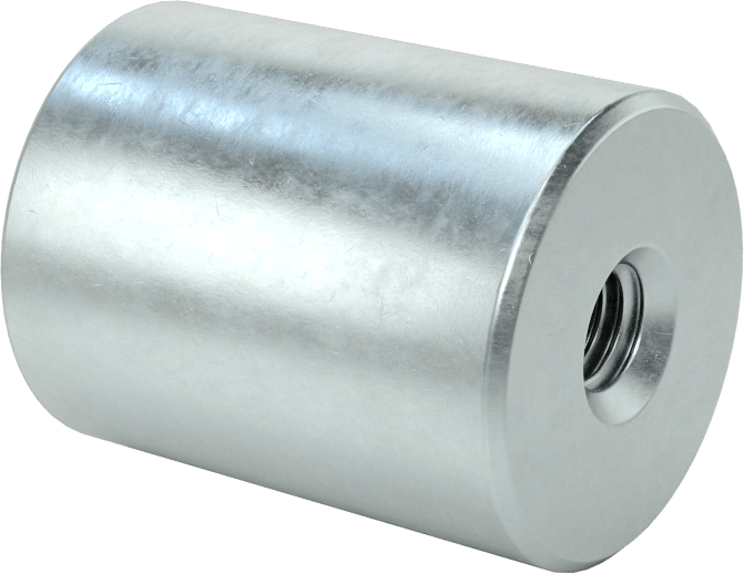Dişli Manyetik Yuvarlak Ayırıcı, Alnico Mıknatıslı Çinko Kaplı Çelik, 20 mm OD