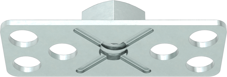 Çelik Dar Tabanlı Yapıştırıcıya Hazır Somunlar, 1/4"-20 Diş Boyutu, 1-1/2" Taban Uzunluğu