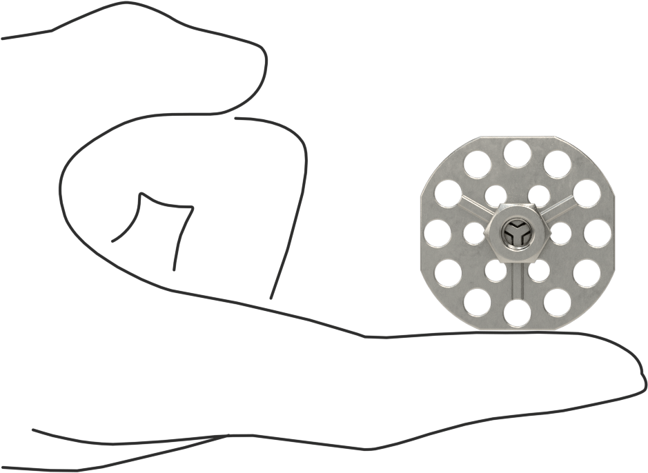 316 Paslanmaz Çelik Kapalı Uçlu Yapıştırıcı Hazır Somun, M6 x 1 mm Diş Boyutu, 38 mm Taban Çapı, 10,8 mm Somun Genişliği