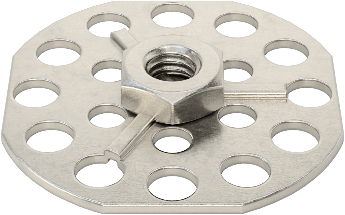 316 Paslanmaz Çelik Kapalı Uçlu Yapıştırıcı Hazır Somun, M6 x 1 mm Diş Boyutu, 38 mm Taban Çapı, 10,8 mm Somun Genişliği
