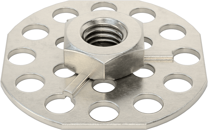 316 Paslanmaz Çelik Kapalı Uçlu Yapıştırıcı Hazır Somun, M8 x 1,25 mm Diş, 38 mm Taban Çapı, 13,8 mm Somun Genişliği