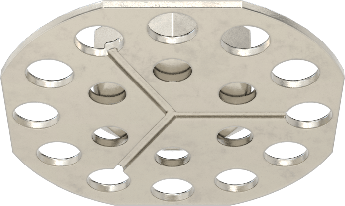 316 Paslanmaz Çelik Kapalı Uçlu Yapıştırıcı Hazır Somun, M10 x 1,5 mm Diş, 38 mm Taban Çapı, 16,8 mm Somun Genişliği