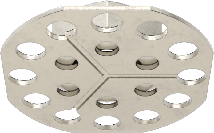 316 Paslanmaz Çelik Kapalı Uçlu Yapıştırıcı Hazır Somun, M12 x 1,75 mm Dişli Boyutu, 38 mm Taban Çapı, 19 mm Somun Genişliği