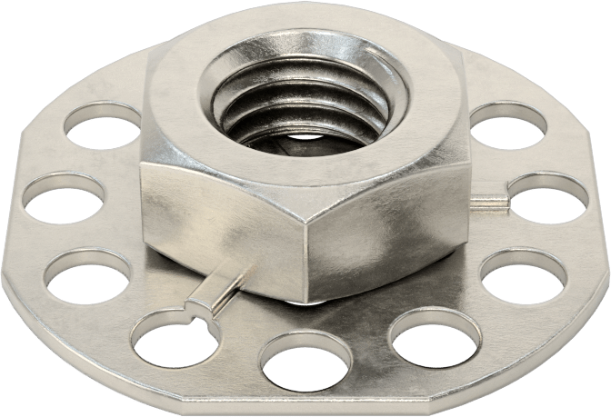 316 Paslanmaz Çelik Kapalı Uçlu Yapıştırıcı Hazır Somun, M12 x 1,75 mm Dişli Boyutu, 38 mm Taban Çapı, 19 mm Somun Genişliği