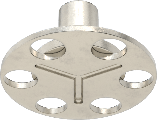 316 Paslanmaz Çelik Kapalı Uçlu Yapıştırıcı Hazır Somun, M4 x 0,7 mm Diş Boyutu, 23 mm Taban Çapı, 6,35 mm Somun Genişliği