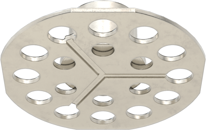 316 Paslanmaz Çelik Kapalı Uçlu Yapıştırıcı Hazır Somun, M10 x 1,5 mm Diş Boyutu, 38 mm Taban Çapı, 13 mm Somun Genişliği