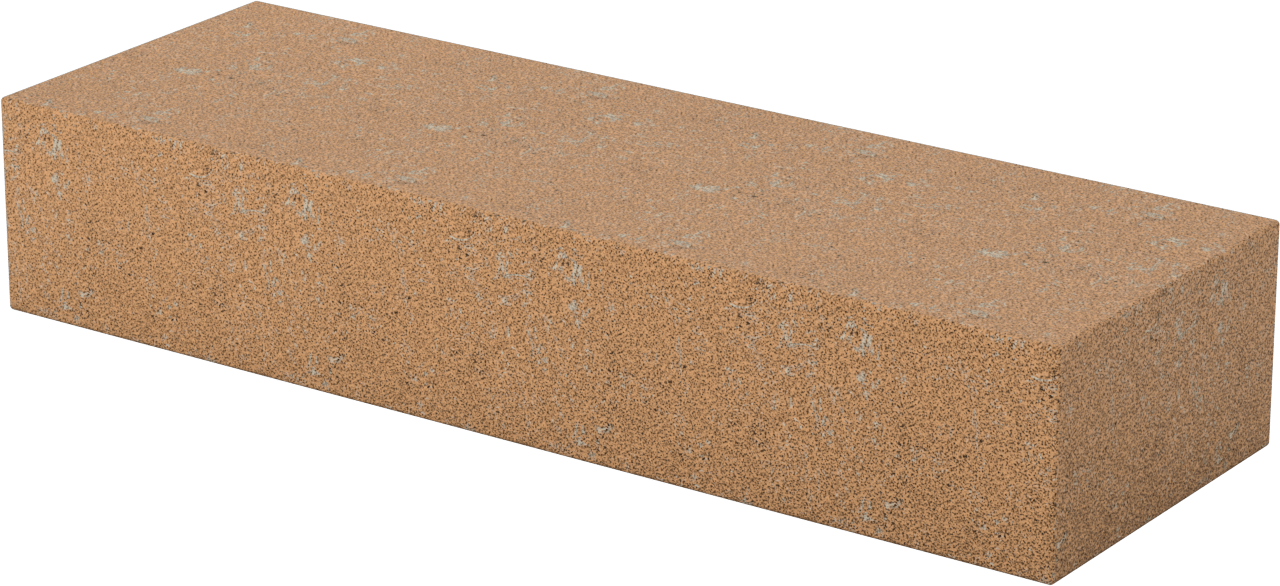 Ateş Tuğlası, Aşınmaya Dayanıklı, 2-1/2" Kalınlık, 4-1/2" Genişlik, 13-1/2" Uzunluk